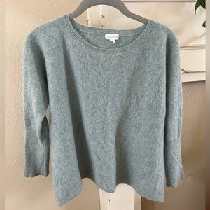 Garnet Hill cashmere sweater in a gorgeous shade of aqua.